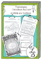Vorschau - Mal- und Bastelvorlagen - Drachen haben nichts zu lachen - Themenplan - Deckblatt