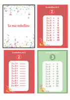 anteprima - Flashcard - Le mie tabelline: versione tascabile - Pagina 1