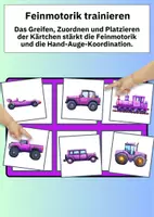 Vorschau - Arbeitsblätter - Farben lernen mit Fahrzeugen – farbenfrohes Legespiel für Kindergarten & Vorschule - Seite 3