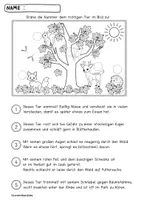 Vorschau - Arbeitsblätter - Leserätsel Herbsttiere - Deckblatt