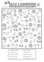 Vorschau - Mal- und Bastelvorlagen - Halloween I Spy: Count, Read & Colour (Englisch Grundschule) - Seite 3