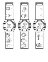 Vista previa - Manualidades / Dibujos para colorear - RELOJ ABECEDARIO - página 3