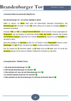 Vorschau - Arbeitsblätter - Das Brandenburger Tor – Ein echtes Highlight in Berlin - Seite 3
