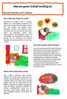 Vorschau - Arbeitsblätter - Warum guter Schlaf wichtig ist - Wissenswertes und Aufgaben - Seite 3
