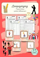 Vorschau - Arbeitsblätter - Lesespaziergang Zirkus Klasse 1/2/3 - Deckblatt