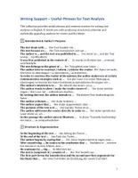 Vorschau - Merkblätter - Useful Phrases for Text Analysis (Language Support | Scaffolds | EF Q1 Q2) - Seite 1