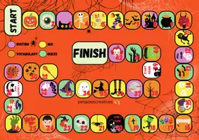 Vista previa - Juegos / Gamificación - HALLOWEEN BOARD GAME - petjadescreatives - página 2