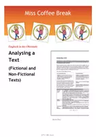 Vorschau - Merkblätter - Analysing a text / How to analyse fictional & non-fictional texts - Deckblatt