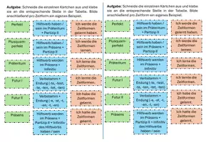 Vorschau - Arbeitsblätter - Zeitformen: Übersicht, Puzzle, Tafelmaterial - Seite 3