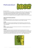 Vorschau - Stundenentwürfe - Podcasts im Unterricht - Methodenplatt, Unterrichtskonezpt & Mindmap - Seite 3