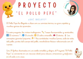 Vista previa - Unidades / Secuencias / Situaciones de Aprendizaje - 🐥 PROYECTO “EL POLLO PEPE” 🐥 - Portada