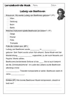 Vorschau - Arbeitsblätter - Beethoven Lernzielkontrolle - Seite 2
