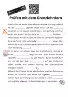 Vorschau - Arbeitsblätter - Prüfen mit dem Grenzlehrdorn (Lückentext) - Deckblatt