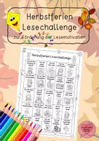 Vorschau - Arbeitsblätter - Lesechallenge für die Herbstferien zur Förderung der Lesemotivation - Deckblatt