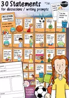 Vorschau - Arbeitsblätter - 30 Statements for Discussion / Writing - Hobbies, Free Time & Sport - Deckblatt