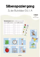 Vorschau - Arbeitsblätter - Silbenspaziergang O,I,U,A - Deckblatt