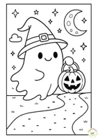 Vista previa - Manualidades / Dibujos para colorear - Fichas para colorear de Halloween - página 2