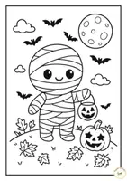 Vista previa - Manualidades / Dibujos para colorear - Fichas para colorear de Halloween - página 3