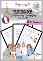 Vorschau - Arbeitsblätter - Französisch – Die Verneinung (la négation) einfach erklärt! | Mit Merkkasten & Lösungen (7./8. Klasse)🇫🇷📋✏️ - Deckblatt