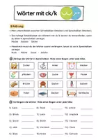Vorschau - Arbeitsblätter - FRESCH-Methode - Schwingen und Ableiten (Schwerpunkt: Wörter mit ck/k) - Seite 1