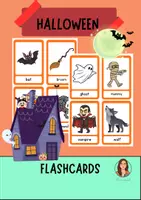Vista previa - Tarjetas / Manipulativos - Halloween Flashcards (Vocabulario Primaria) - Portada