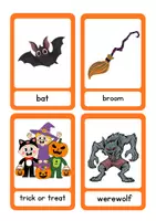 Vista previa - Tarjetas / Manipulativos - Halloween Flashcards (Vocabulario Primaria) - página 3