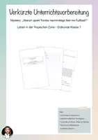 Vorschau - Stundenentwürfe - Leben in der Tropischen Zone – Mystery - Geographie - Klasse 7 Materialpaket) - Seite 1