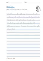Vorschau - Arbeitsblätter - Abschreibtexte - Mein Tag (1-5, div. Schriften) - Seite 3