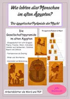 Vorschau - Stundenentwürfe - Die Gesellschaftspyramide im alten Ägypten - Deckblatt