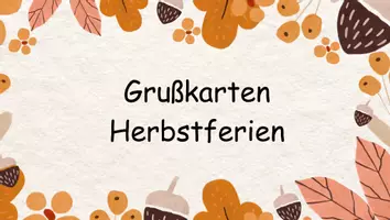 Vorschau - Anderer Materialtyp - Herbstferiengrüße - Deckblatt