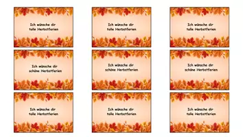 Vorschau - Anderer Materialtyp - Herbstferiengrüße - Seite 1