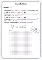 Vorschau - Arbeitsblätter - Lineare Funktionen Monotonie - Seite 1
