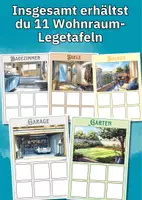 Vorschau - Bildkarten - Mein Zuhause entdecken – Wohnbereiche sortieren und Wortschatz trainieren für Kinder - Seite 2