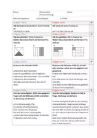 Vorschau - Klassenarbeiten - Klassenarbeit Prozentrechnung 7. Klasse - Deckblatt