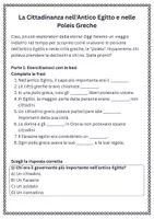 anteprima - Schede informative - La Cittadinanza nell'Antico Egitto e nelle Poleis Greche - Pagina 1