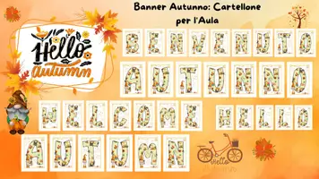 anteprima - Materiale interattivo - Banner Autunno: BENVENUTO AUTUNNO" - Pagina di copertina
