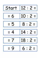 Vorschau - Spiele - Domino zur Division (2, 5 und 10) - Deckblatt