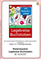Vorschau - Mal- und Bastelvorlagen - Differenzierter Legekreis B – Anlaut & Buchstabensynthese (Wortanfang) • mit Störbildern • 2 ABs • farbig & s/w - Seite 3