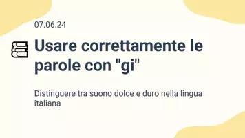 anteprima - Presentazioni / Lavagne - Usare parole con il suono "gi": presentazione - Pagina 1