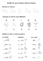 anteprima - Esercizi - Verifica vocali - Pagina di copertina