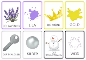 anteprima - Flashcard - Farben - Dinge (Deutsch lernen als Fremdsprache) - Pagina 3