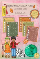 Vorschau - Fördermaterial/Inklusion - Würfel-Quatsch-Sätze Herbst Silbenschrift - Deckblatt