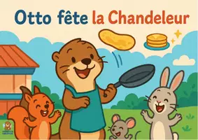 Aperçu - Affichage - Otto fête la Chandeleur. (Kamishibaï à imprimer en PDF). - Page de couverture