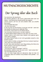 Vorschau - Arbeitsblätter - Der Sprung über den Bach- eine Mutmachgeschichte - Seite 1