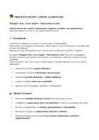 anteprima - Altro tipo di materiale - PROGETTO DI EDUCAZIONE ALIMENTARE Mangiare bene, vivere meglio – Nutrizionisti in erba - Pagina 1