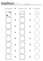 Vorschau - Arbeitsblätter - Würfel- und Kartenspiel - Addition mit Zehnerüberschreitung - Seite 3