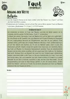 Vorschau - Unterrichtsreihen - Faust I von Goethe: „Ausgang der Wette“ – Wer gewinnt: Faust oder Mephisto? (11. & 12. Klasse | Deutsch | Abitur | Oberstufe | Drama) - Seite 1
