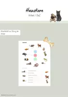 Vorschau - Arbeitsblätter - Wortschatz Tiere - Materialpaket - Seite 1