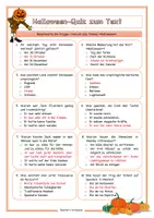 Vorschau - Quiz - Halloweenquiz zum Text_Religion, Kultur und Ethik - Seite 1