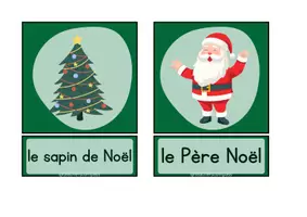Vorschau - Präsentationen/Tafelbilder - Weihnachten im Französischunterricht_Tafelbilder - Deckblatt